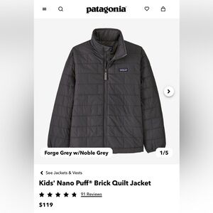 Boys 14 Patagonia jacket.